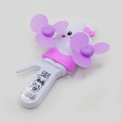 Rabbit Hand Pressed Fan Toy - Purple, Newborn Rattles & Toys, Chase Value, Chase Value