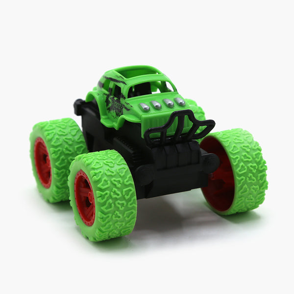 Friction Stunt Vehicle Toy - Green, Non-Remote Control, Chase Value, Chase Value