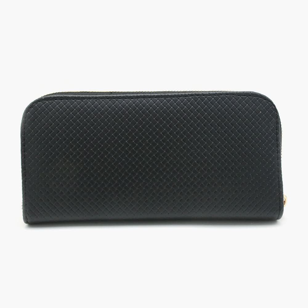 Women's Zipper Wallet - Black, Women Wallets, Chase Value, Chase Value