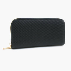 Women's Zipper Wallet - Black