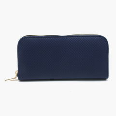 Women's Zipper Wallet - Navy Blue