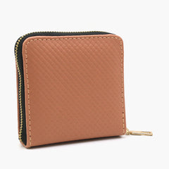 Women's Zipper Wallet - Light Brown