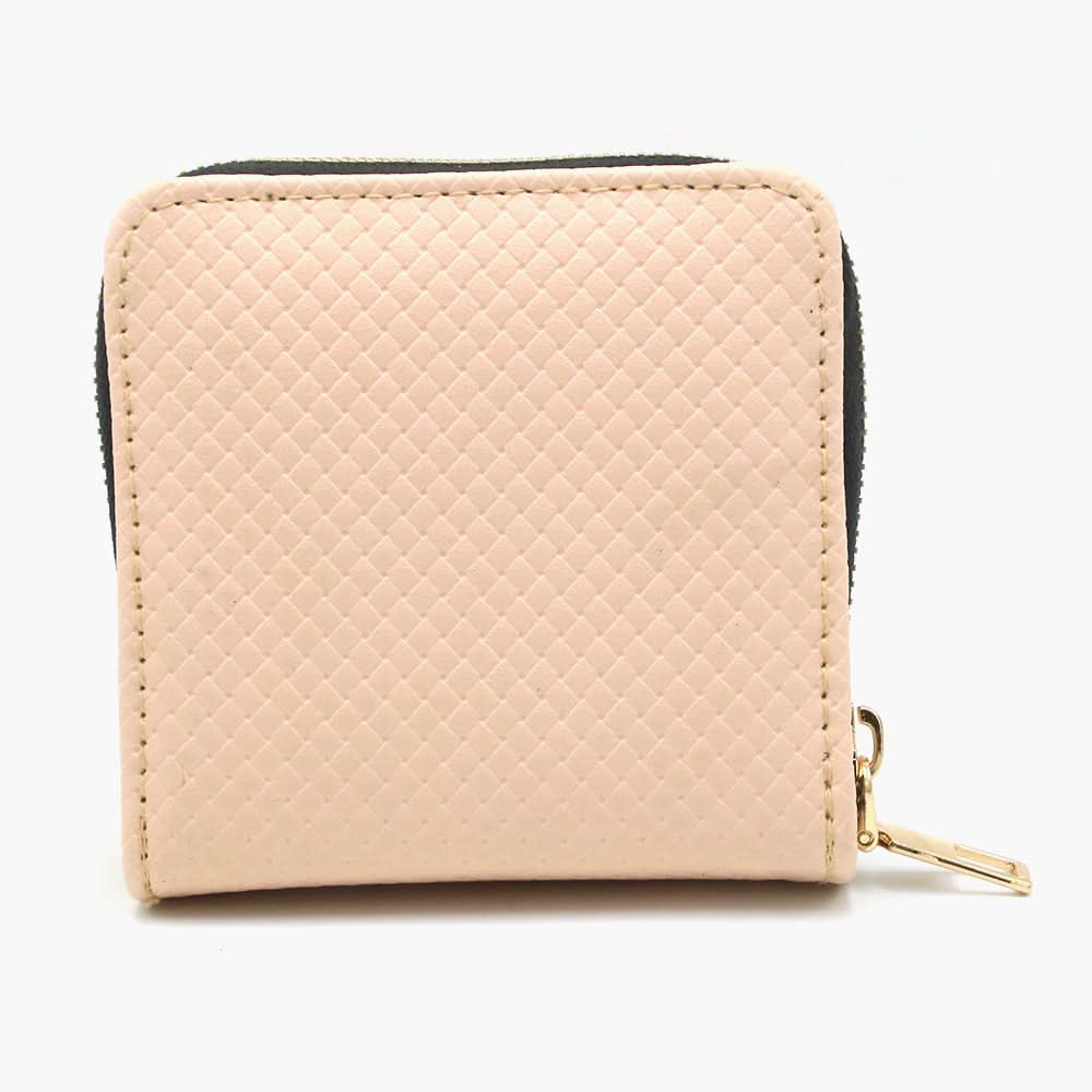 Women's Zipper Wallet - Peach, Women Wallets, Chase Value, Chase Value