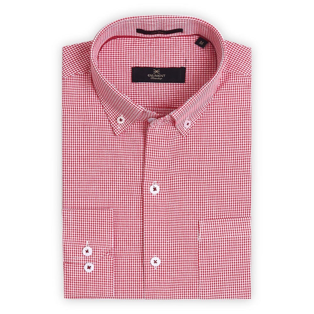 Eminent Men's Saturday Check Shirt - Red, Men's Shirts, Eminent, Chase Value