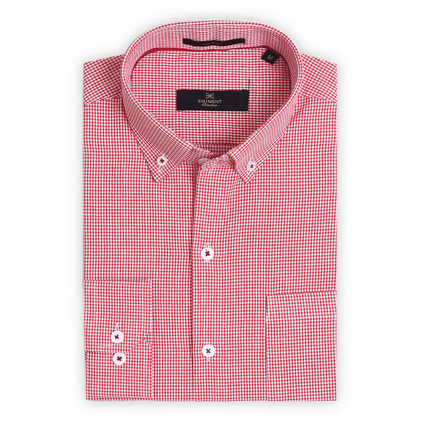 Eminent Men's Saturday Check Shirt - Red