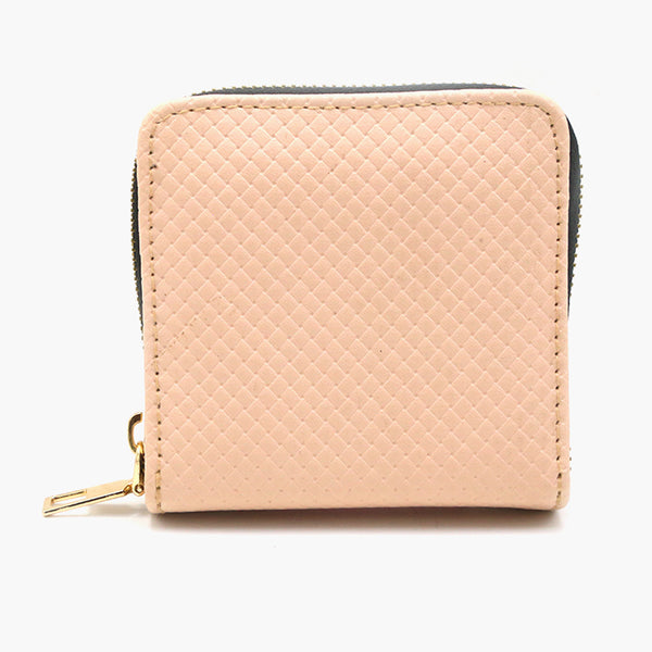 Women's Zipper Wallet - Peach