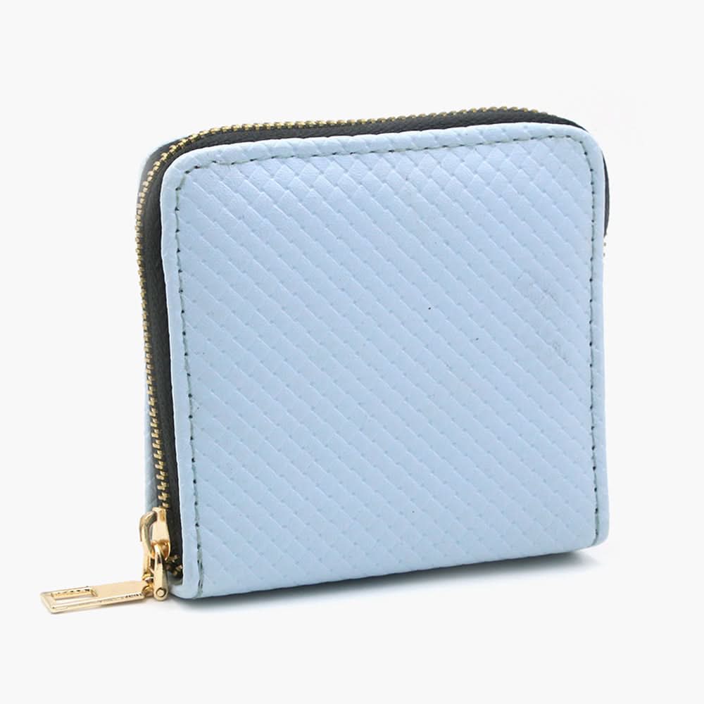 Women's Zipper Wallet - Light Blue, Women Wallets, Chase Value, Chase Value