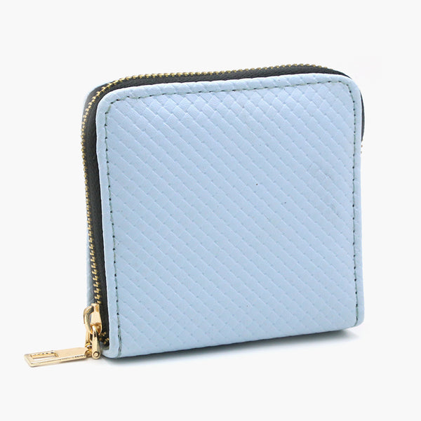 Women's Zipper Wallet - Light Blue
