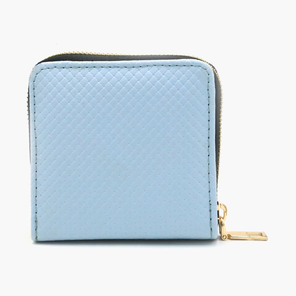 Women's Zipper Wallet - Light Blue, Women Wallets, Chase Value, Chase Value
