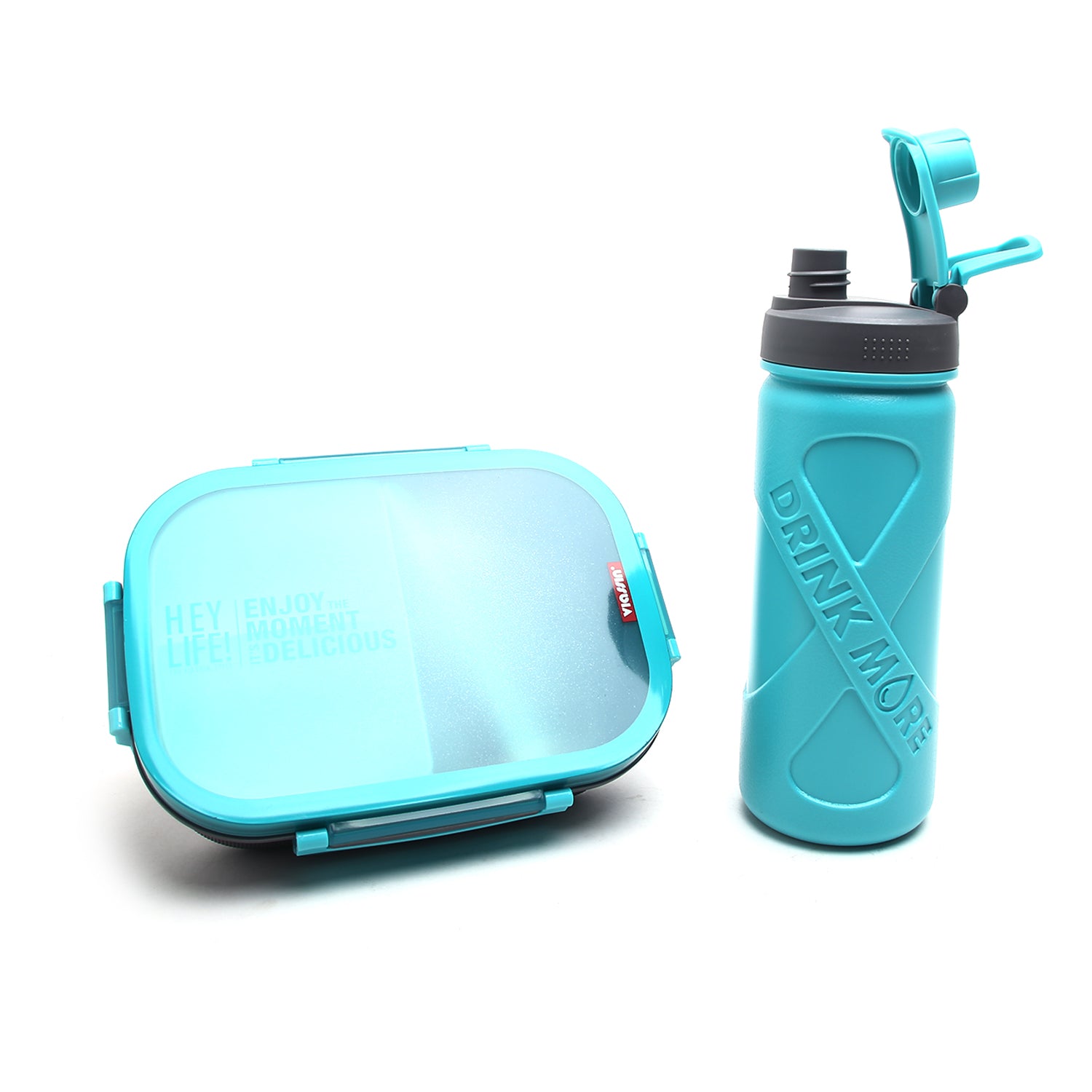 Bento Lunch Box & Water Bottle - Cyan, Tiffin Boxes & Bottles, Chase Value, Chase Value
