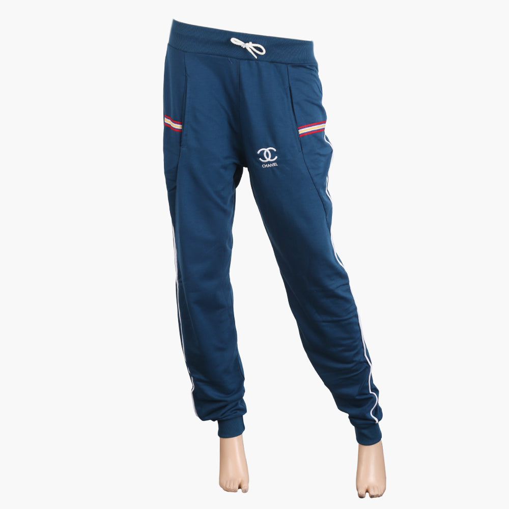 Women's Fancy Terry Trouser - Steel Blue, Women Pants & Tights, Chase Value, Chase Value