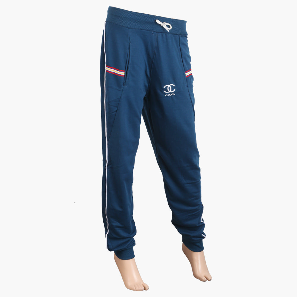 Women's Fancy Terry Trouser - Steel Blue, Women Pants & Tights, Chase Value, Chase Value