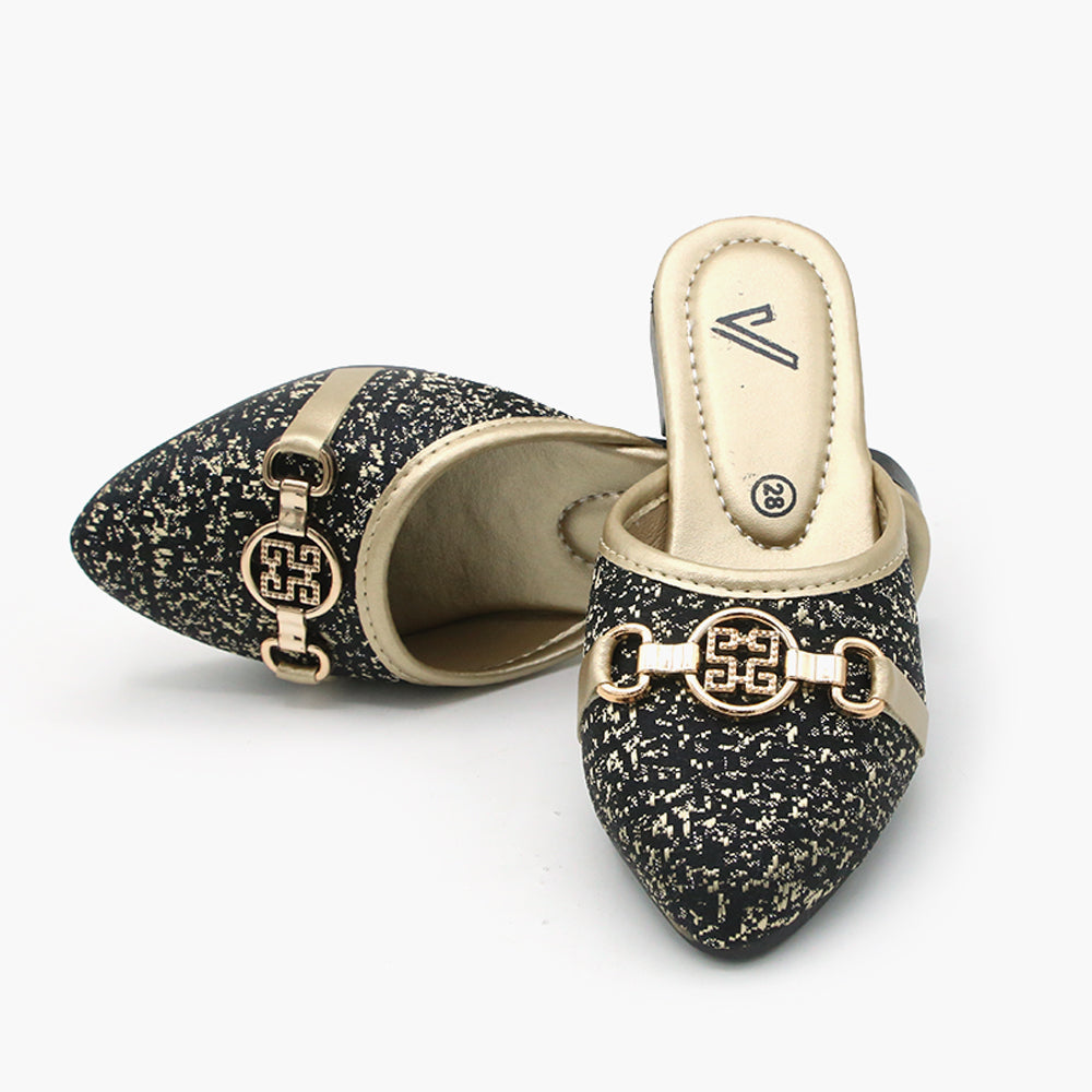 Girls Banto Slipper - Black, Girls Slippers, Chase Value, Chase Value