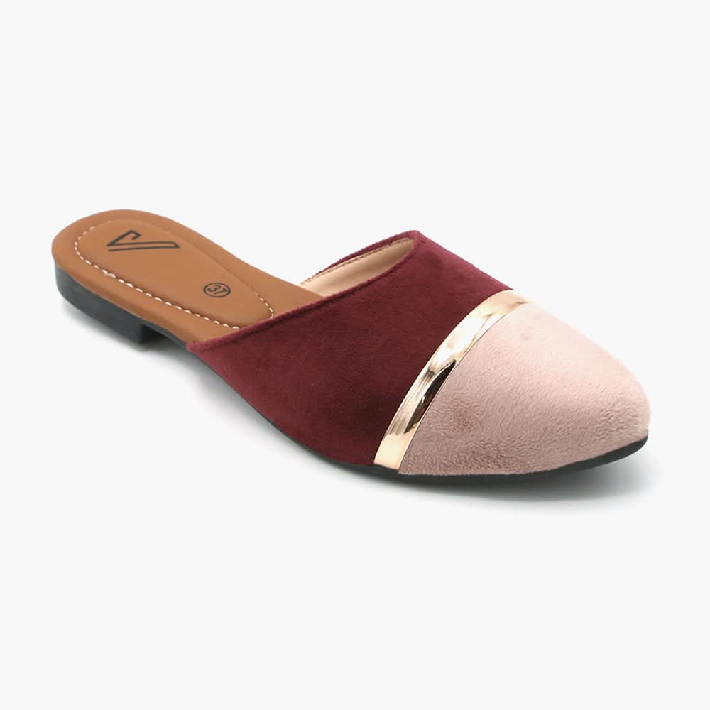 Women's Banto Slipper - Maroon, Women Slippers, Chase Value, Chase Value