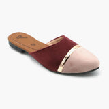 Women's Banto Slipper - Maroon, Women Slippers, Chase Value, Chase Value