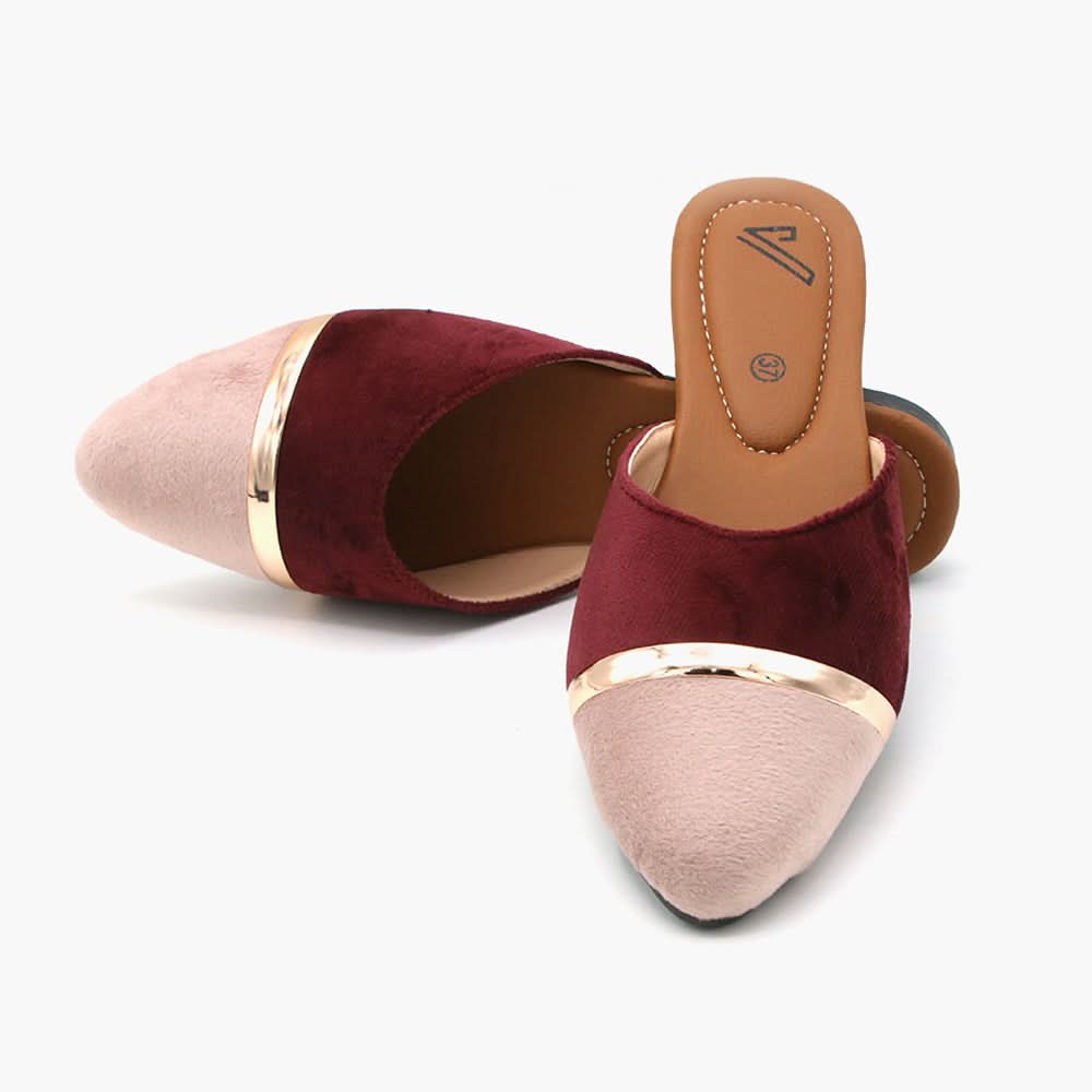Women's Banto Slipper - Maroon, Women Slippers, Chase Value, Chase Value