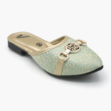 Girls Banto Slipper - Green, Girls Slippers, Chase Value, Chase Value
