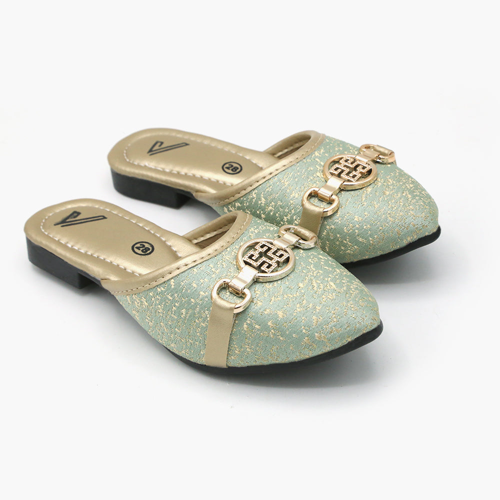 Girls Banto Slipper - Green, Girls Slippers, Chase Value, Chase Value