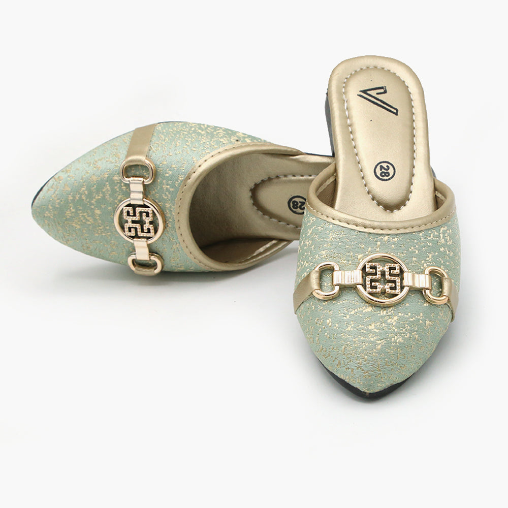 Girls Banto Slipper - Green, Girls Slippers, Chase Value, Chase Value
