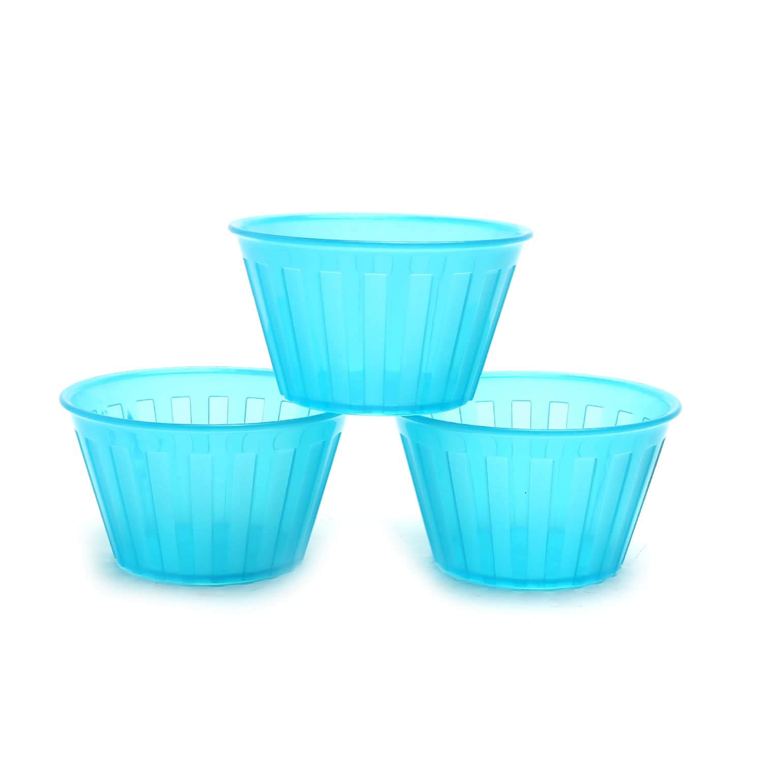 Milan Bowl 250Ml 3Pcs Set - Cyan, Serving & Dining, Chase Value, Chase Value
