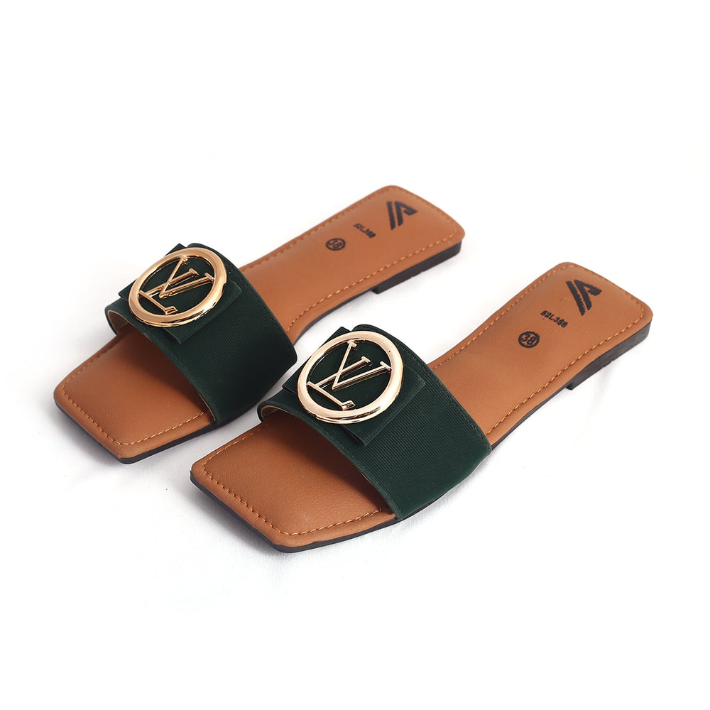 Women's Slippers - Green, Women Slippers, Chase Value, Chase Value