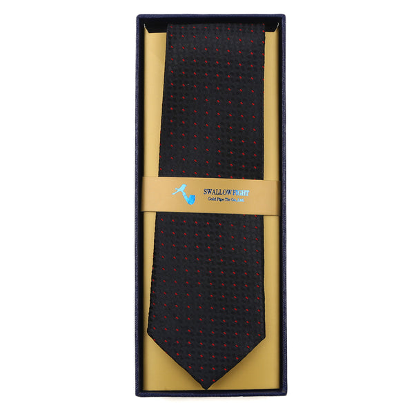 Men's Neck Tie - Black & Maroon