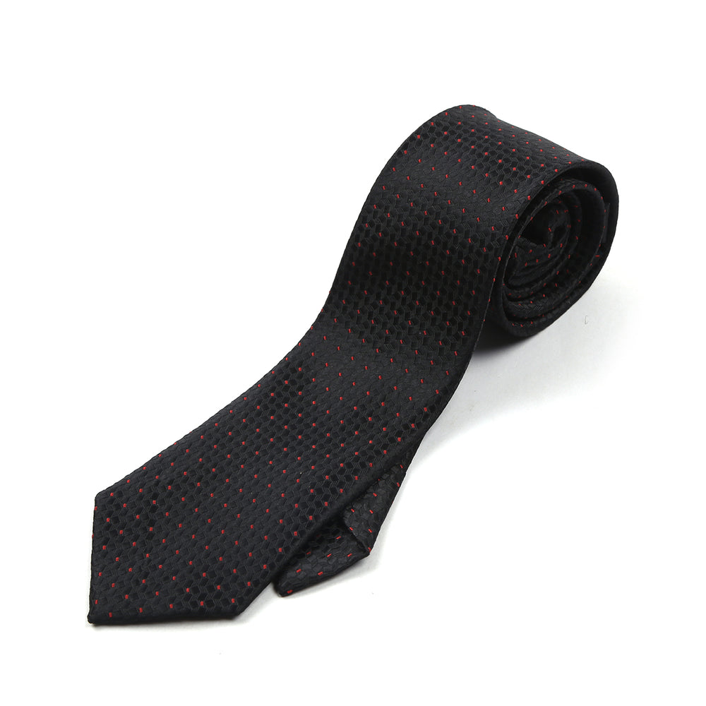 Men's Neck Tie - Black & Maroon, Men's Tie, Chase Value, Chase Value