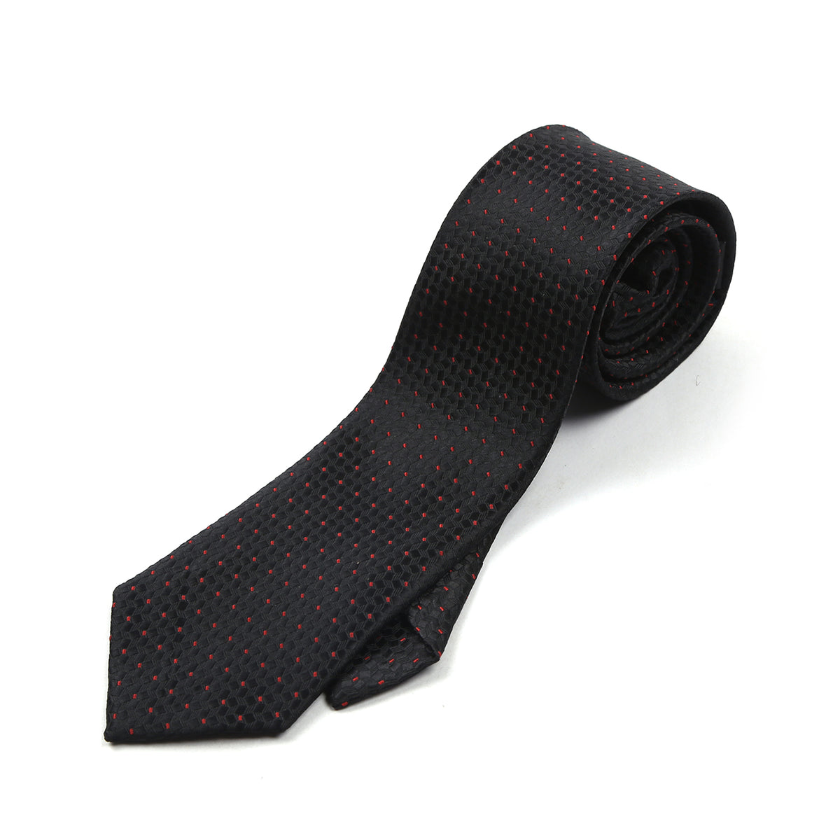 Men's Neck Tie - Black & Maroon, Men's Tie, Chase Value, Chase Value