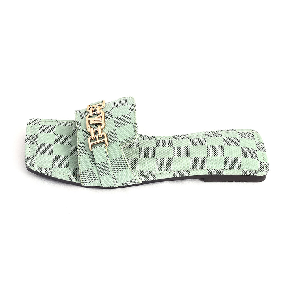 Women's Slippers - Green, Women Slippers, Chase Value, Chase Value