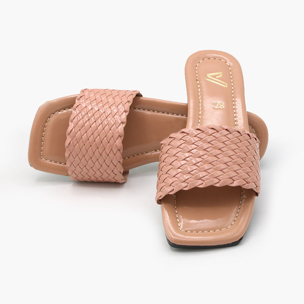Girls Slipper - Peach, Girls Slippers, Chase Value, Chase Value