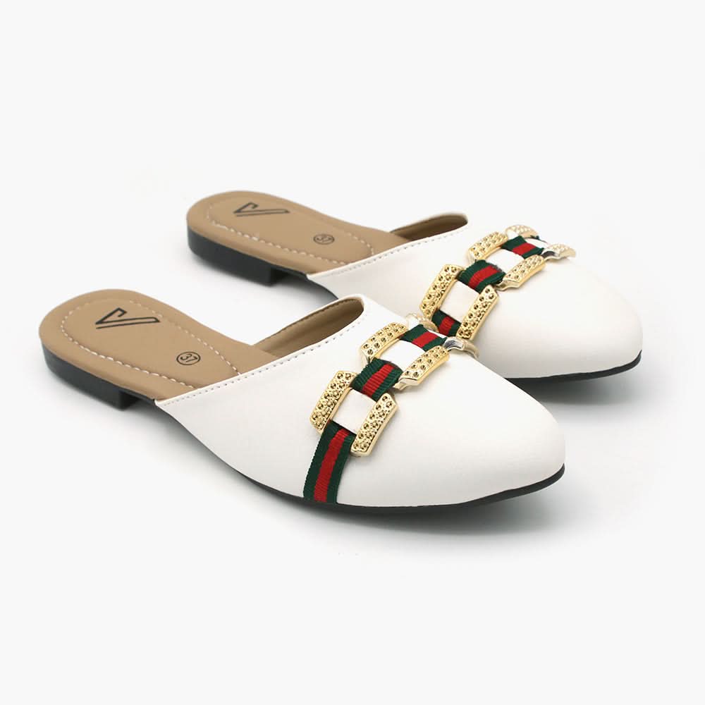 Women's Banto Slipper - White, Women Slippers, Chase Value, Chase Value
