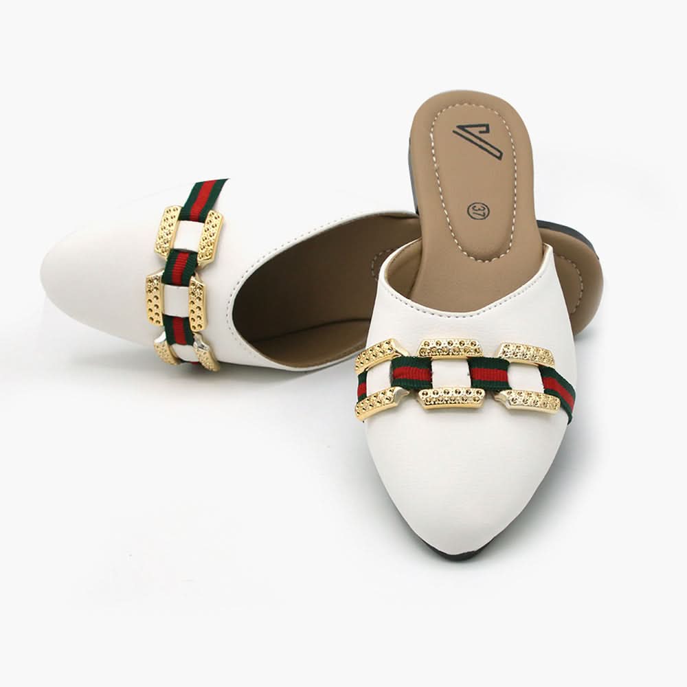 Women's Banto Slipper - White, Women Slippers, Chase Value, Chase Value