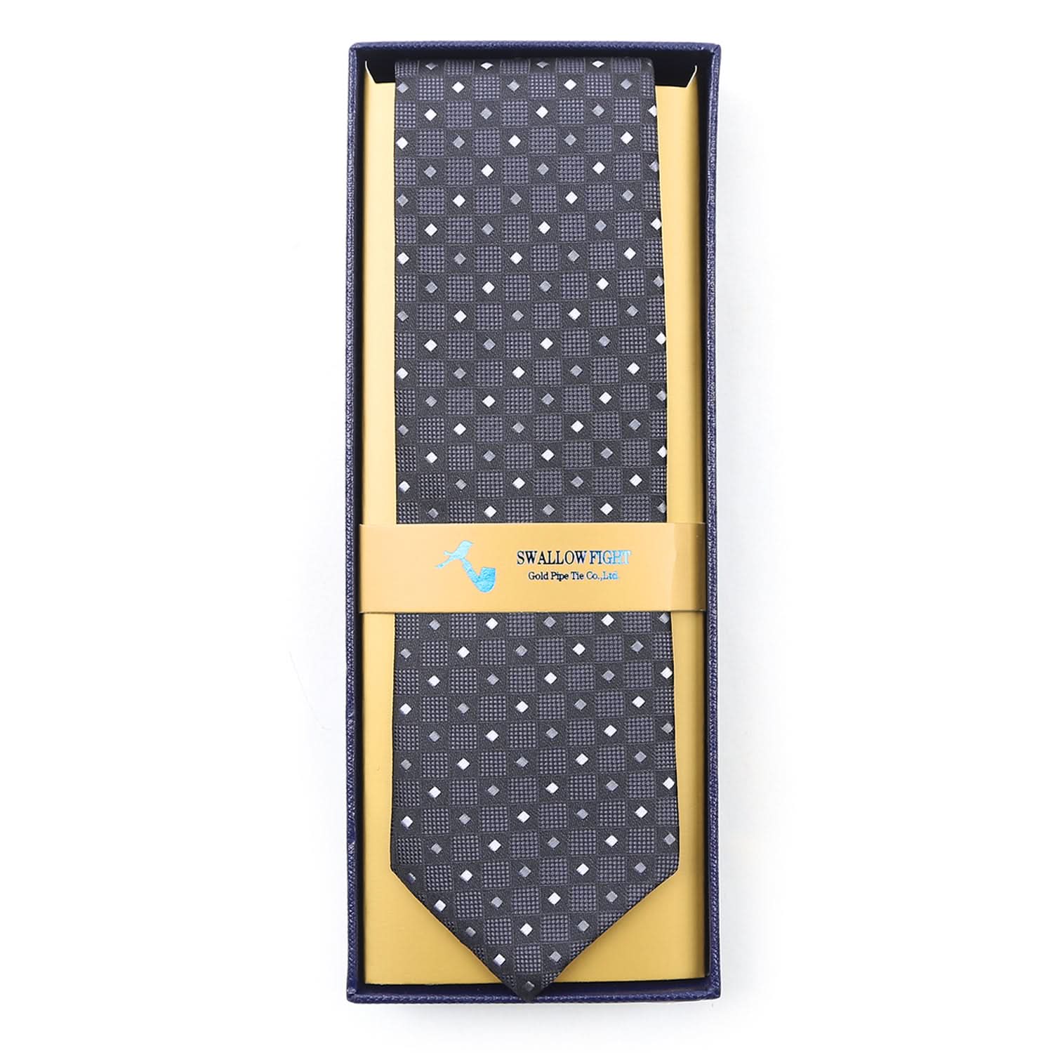 Men's Neck Tie - Black & Grey, Men's Tie, Chase Value, Chase Value