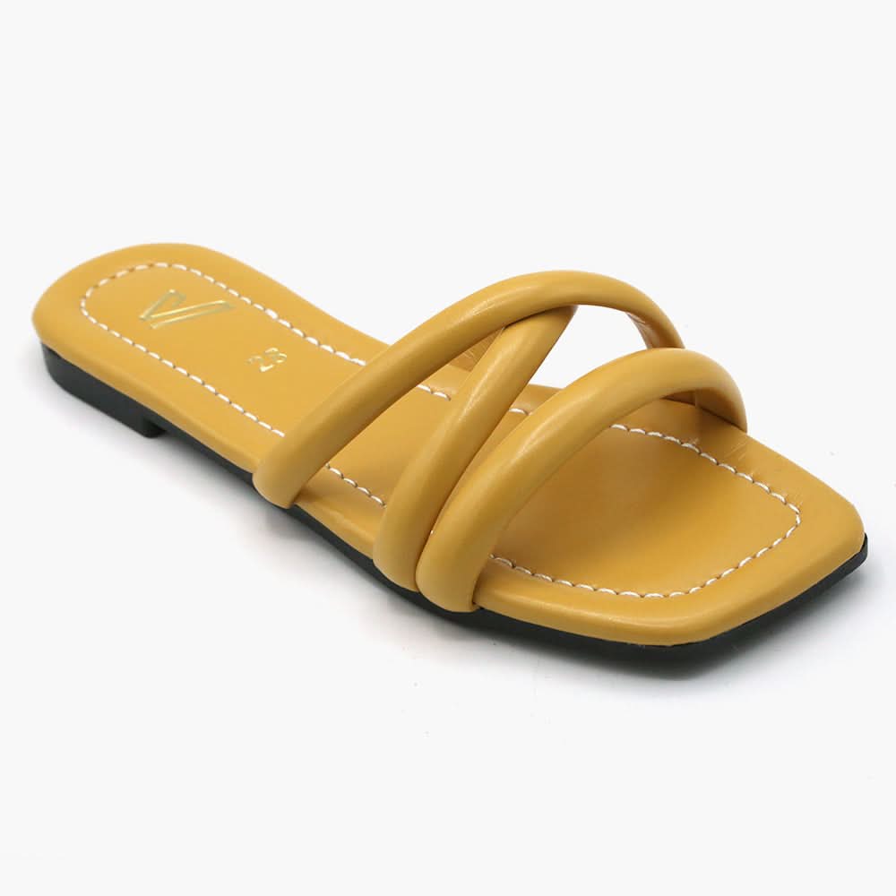 Girls Slipper - Yellow, Girls Slippers, Chase Value, Chase Value