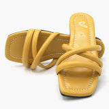 Girls Slipper - Yellow, Girls Slippers, Chase Value, Chase Value