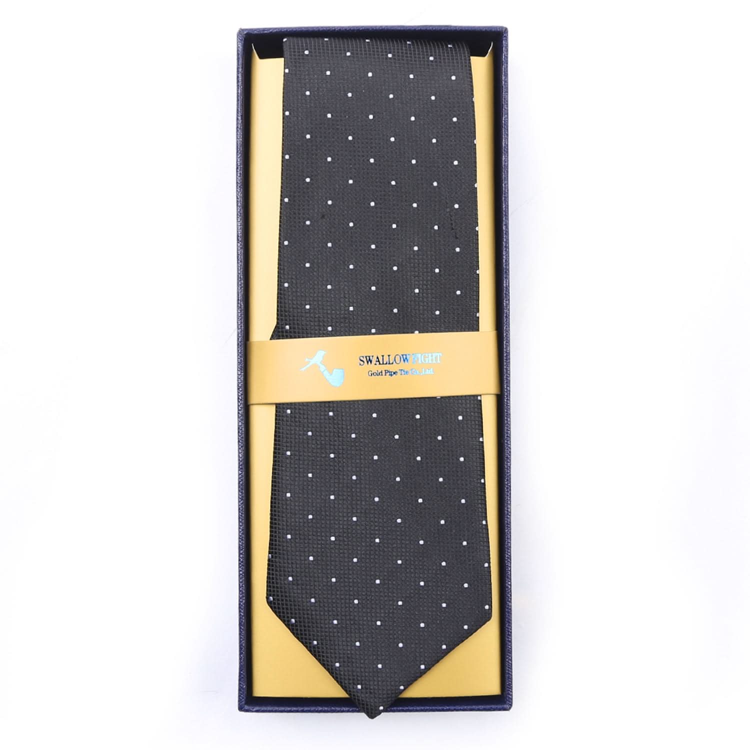 Men's Neck Tie - Black & White, Men's Tie, Chase Value, Chase Value