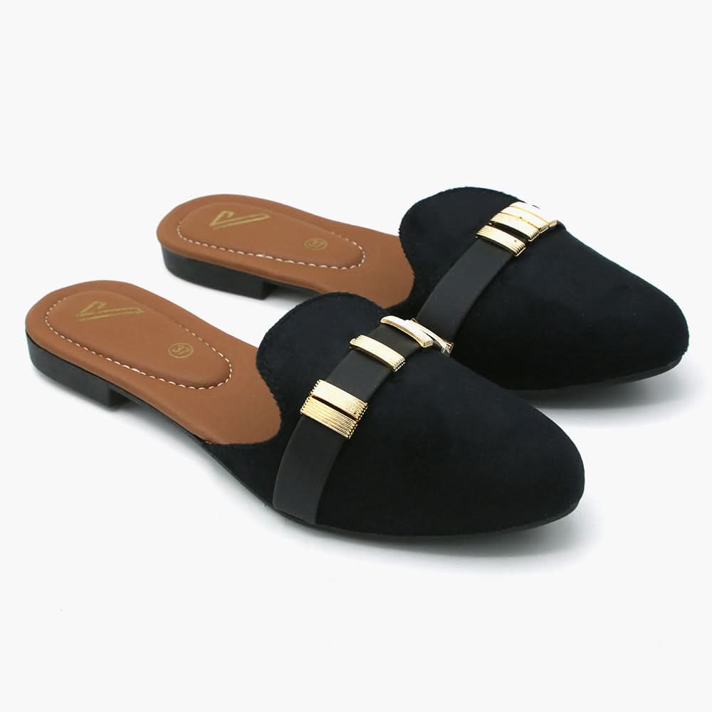 Women's Banto Slipper - Black, Women Slippers, Chase Value, Chase Value