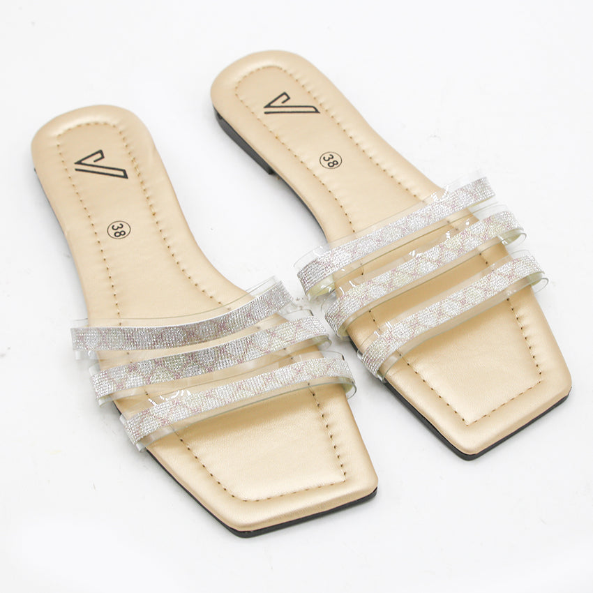 Women's Casual Slipper - Golden, Women Slippers, Chase Value, Chase Value