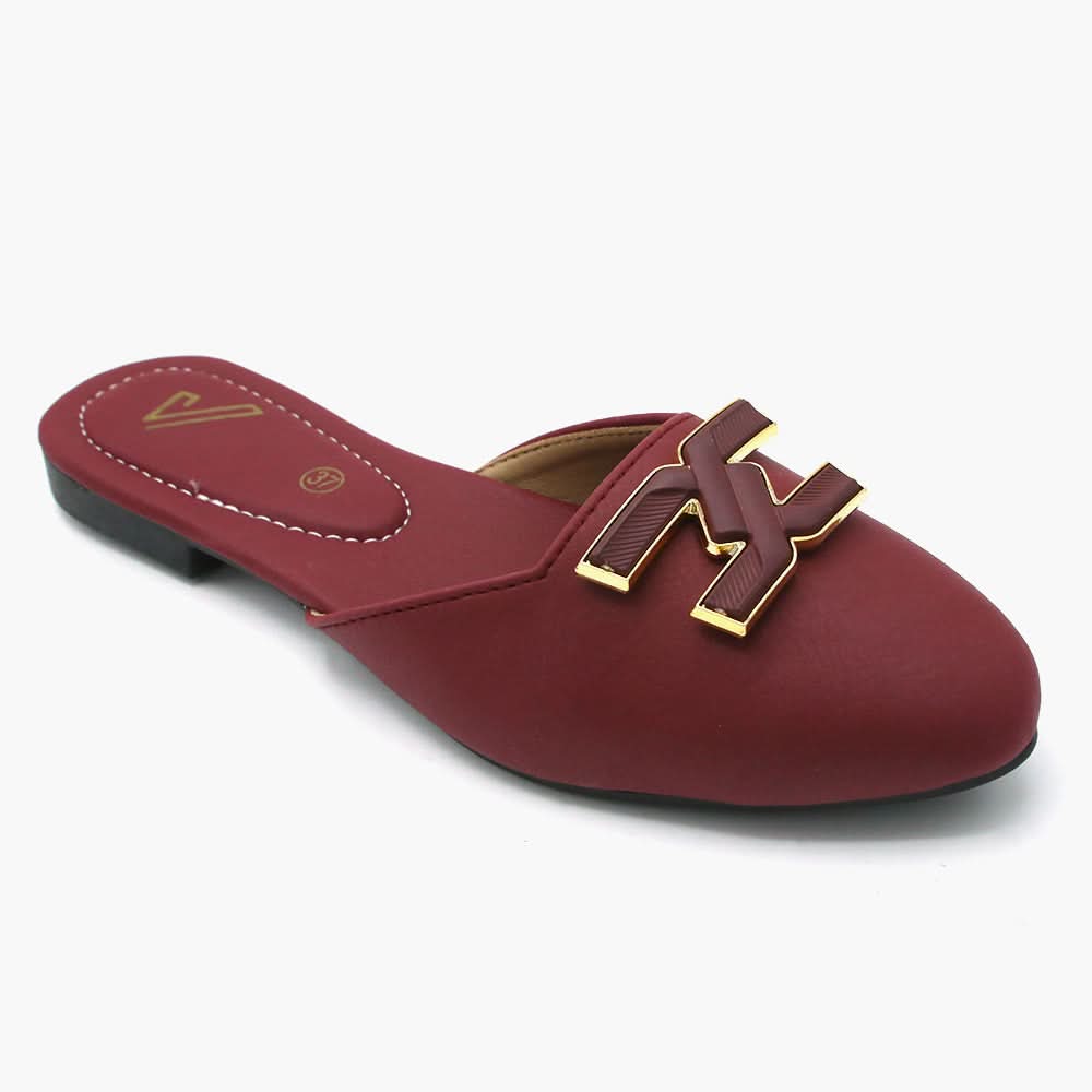 Women's Banto Slipper - Maroon, Women Slippers, Chase Value, Chase Value