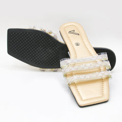 Women's Casual Slipper - Golden, Women Slippers, Chase Value, Chase Value