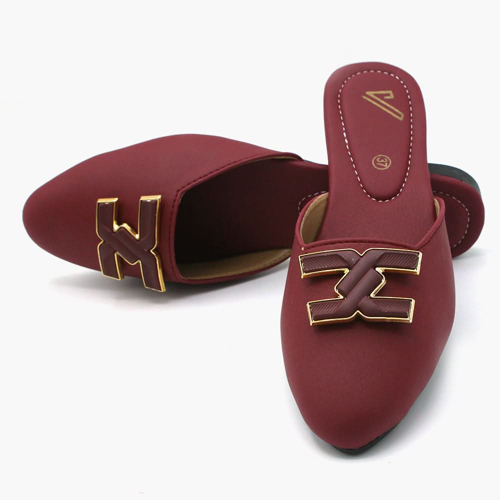 Women's Banto Slipper - Maroon, Women Slippers, Chase Value, Chase Value