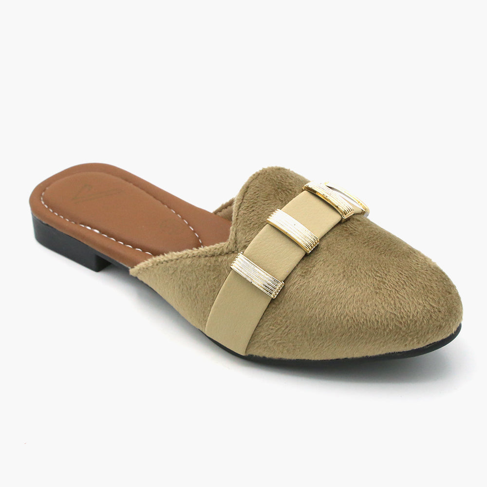 Girls Banto Slipper - Fawn, Girls Slippers, Chase Value, Chase Value