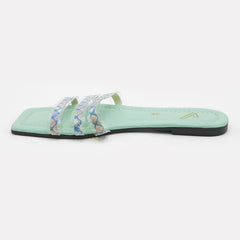 Women's Casual Slipper - Green, Women Slippers, Chase Value, Chase Value