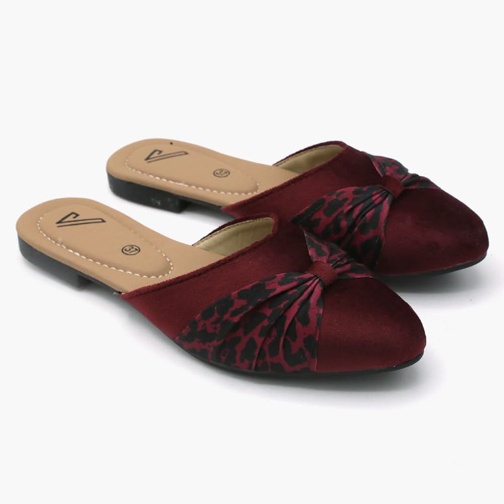 Women's Banto Slipper - Maroon, Women Slippers, Chase Value, Chase Value