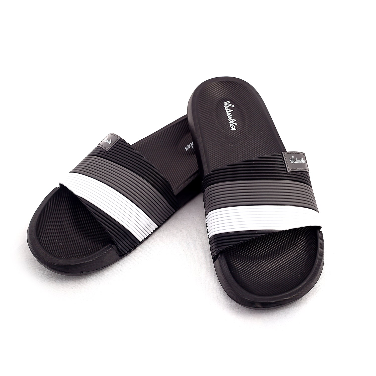 Valuable Open-toe Men's Slider - Black, Men's Slippers, Chase Value, Chase Value