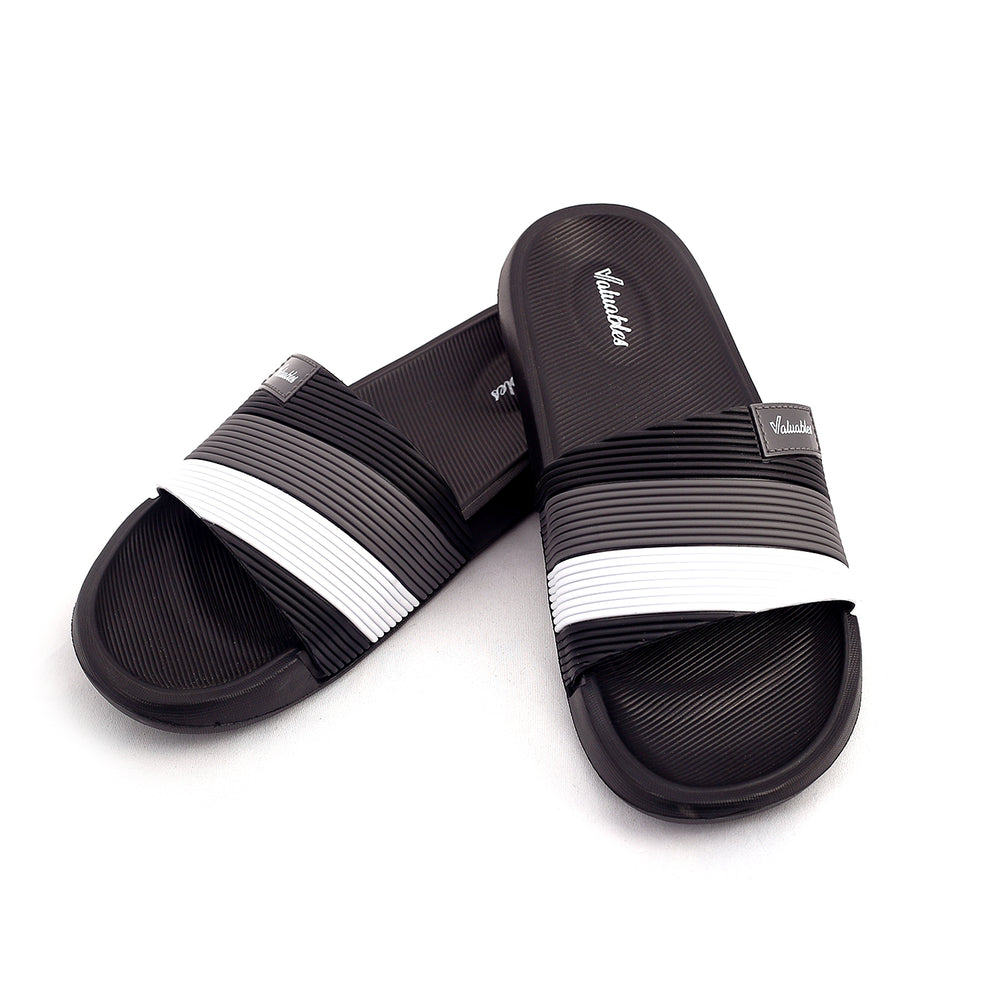 Valuable Open-toe Men's Slider - Black, Men's Slippers, Chase Value, Chase Value