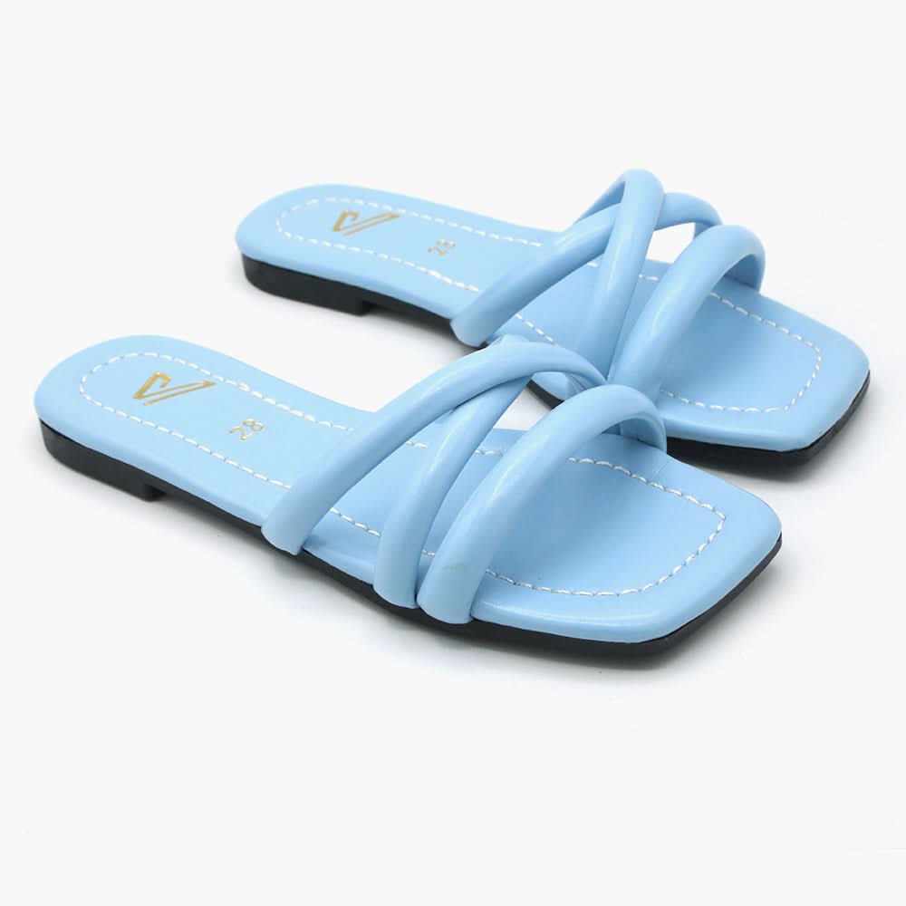 Girls Slipper - Cyan, Girls Slippers, Chase Value, Chase Value