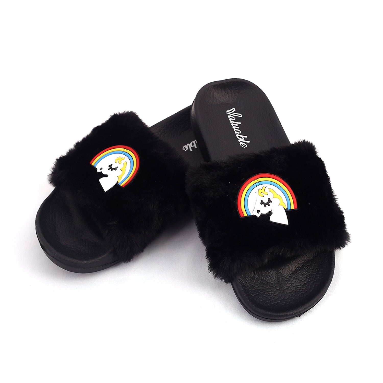 Women's Slider - Black, Women Slippers, Chase Value, Chase Value