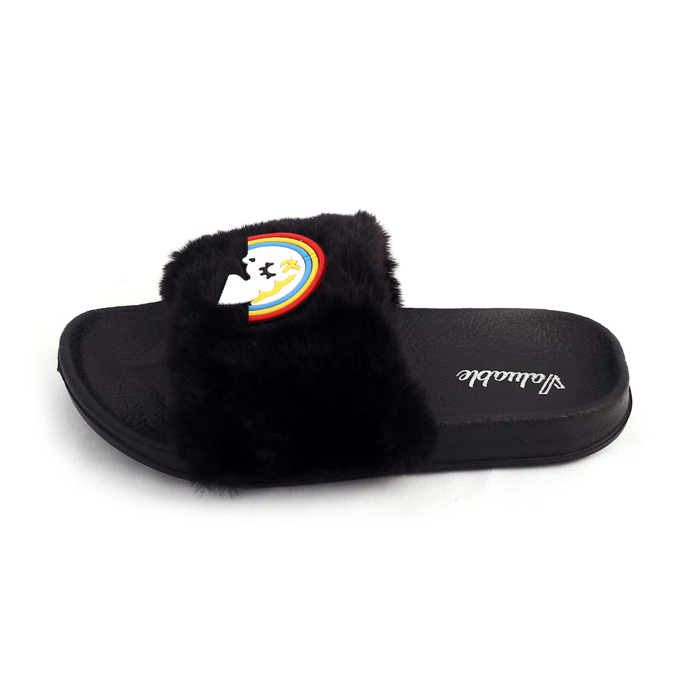 Women's Slider - Black, Women Slippers, Chase Value, Chase Value