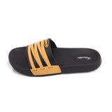 Valuable Open-toe Men's Slider - Black & Yellow, Men's Slippers, Chase Value, Chase Value